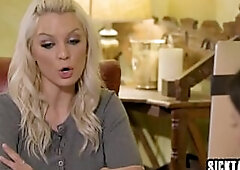 Large titties mother I'd like to fuck and lustful large booty lesbo enjoyed muffdiving and sexy finger banging