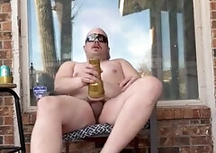 Round Boy spunks in his chubbies