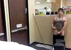 Public Gym With Cumshot