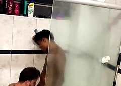 A homeless boy just wished a douche, but concluded up munching the young man's butt in the bathroom.