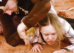 STEPMOM gets filthy ass fucking in the dirty while cuck chick assists