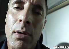 Levi Rhodes In Slim Guy Received Two Huge Cock