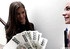 Czech golden-haired is sharing her neighbour's emo hard jock with a ally and enjoying it a lot