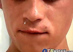 Pedro takes a break from painting jerking off his twink dick