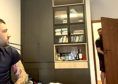 Igor Lucios - Sucking Cock After Getting Caught Jerking Off