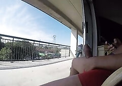 The weather is flawless for a patio pee and a cum.