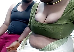 Indian Tamil woman Fucking her man best friend closeup deep sucking and hard pussy fucking hot moaning