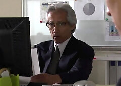 Cheating Oriental wife has her lover satisfying her needs