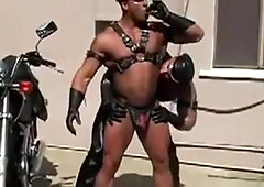 Big Roger and Peter leather