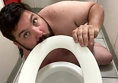 I Go Into A Gas Station Toilet And Lick And Suck The Toilet And The Floor