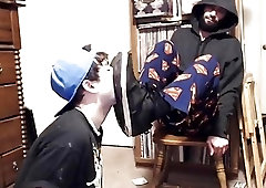 Slave boy lets Master dominate and fuck his tight ass