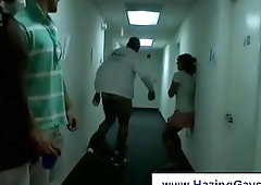 Student ass waxing and blowjobs