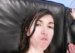 Nikki Sexxx busty blonde have group sex on couch