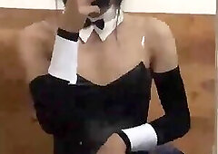 bunnyboy cumming through the clothes