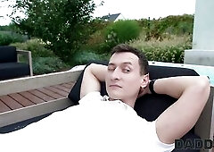 Rude lads will always be a bore. And they can be easily replaced by their seductive StepDaddies. This time StepDaddy saved a girl in the pool whilst h