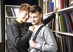 Dudes get caught being naughty in the library