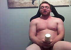 Getting Off With A Fan Makes Cum Drip Out Of My Fleshlight