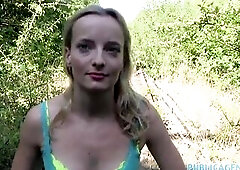 PublicAgent Filthy Diana gets drilled outdoors in the sunshine