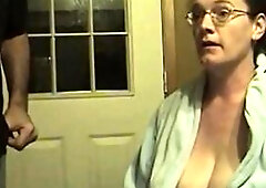 An mature mother with large bells screws the rent debt away.