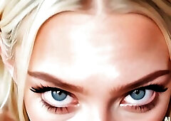 Banging step sis large booty - climax cunt step sis - Large penis oral sex - Virtual Sex [AI generated]