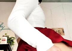 Cute asian teen fucked pov