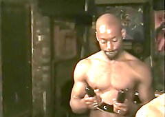 Best male pornstars Andre Bolla, Steve Pierce and Richard Reyes in amazing gangbang, blowjob gay sex scene