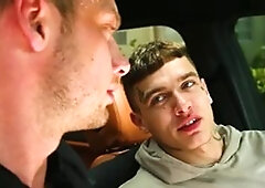 DrillMyHole.com: Luis Rubi next to tattooed Damon Heart throat fucking