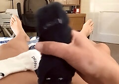 White socks, gay thick cock, black socks