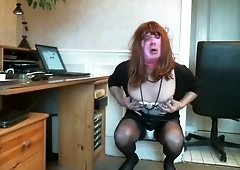 Incredible amateur shemale clip with Webcam, Redhead scenes