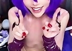 Gorgeous Cosplay Asian Jerking