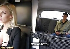Busty IR bigboobed MILF gets outdoor banged by BBC in her cab