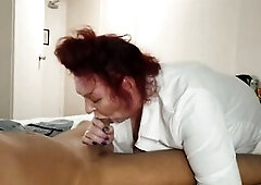 sexy hotel meet what didn't talk lengthy to head to the room for the most good blowjob