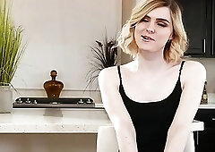 Teen Ella Hollywood has her ass drilled while Julia watches