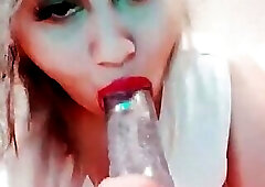 Closeup blowjob deep