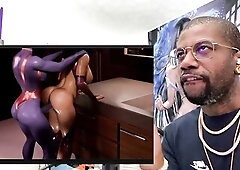 Mass Effect Miranda Gets Her Butt Creampied By Transgender Asari