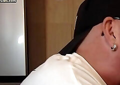 Gloryhole homemade gay mature giving long BJ and HJ