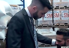 Muscle gay anal sex and cumshot