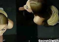 Interracial cock devouring with a busty brunette Callie Black