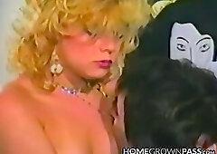 Blonde chick services a hairy dick and waits for cumshot