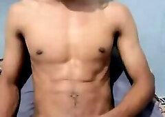 Twinks jerking off his cock