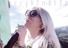 Giving a random stranger a blow job & some cunt on my morning hike