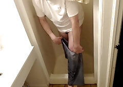 peeing the fresh Under Armour cutoffs I am now wielded in