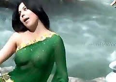 Saree without blouse actress