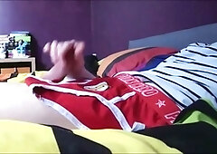 Sammy Andrews climaxing on seductive superhero lingerie