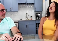 Cock craving teen entices stepdad into hardcore affair