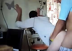 Cute guys almost being caught fucking part