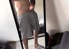 Foreign man jerking on cam with indian teen