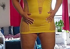 JOI and pussy slapping BBW celebrating Mardi Gras ????????