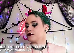 Demon Masturbates Whilst Cum Denying U