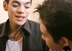 Cute tattooed emo bottom doggystyled after cock sucking